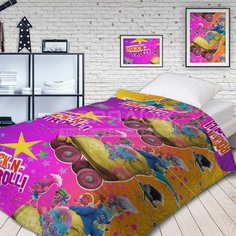 Плед детский стеганый Непоседа Тролли 512410, 145х200 см