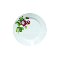 Тарелка десертная керамическая, 175 мм, Роза Кавказа 057/8 Кубаньфарфор