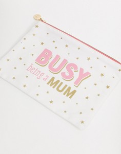 Хлопковый кошелек с надписью "busy Mum" Sass & Belle-Мульти