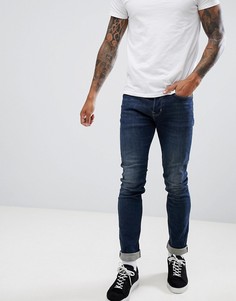 Выбеленные джинсы скинни цвета индиго AllSaints-Синий