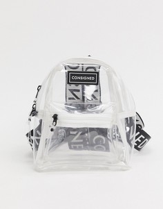 Прозрачный мини-рюкзак через плечо Consigned-Черный