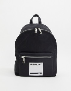 Черный рюкзак с логотипом Replay 1981