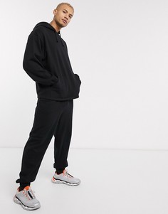Черный спортивный костюм в стиле oversized с худи и джоггерами ASOS DESIGN