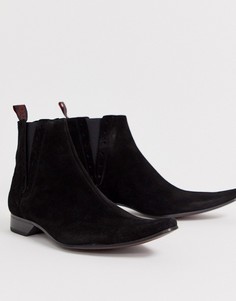 Черные замшевые ботинки челси Jeffery West-Черный