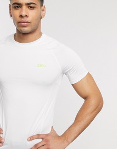 Белая облегающая футболка для бега из быстросохнущего материала ASOS 4505-Белый