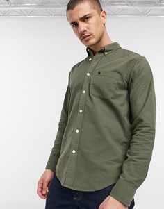 Зеленая оксфордская рубашка с логотипом Abercrombie & Fitch-Зеленый