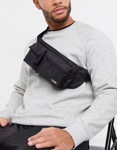 Черная сумка-кошелек на пояс в стиле милитари Only & Sons-Черный