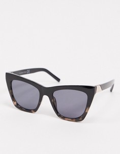 Черные солнцезащитные очки в массивной квадратной оправе Topshop-Мульти