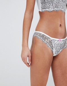 Кружевные стринги ASOS DESIGN-Белый