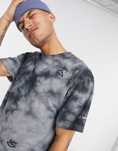 Черная футболка с принтом тай-дай Sex Skateboards-Черный