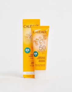Солнцезащитный крем для лица с SPF 50 и антивозрастным эффектом Caudalie, 50 мл-Бесцветный