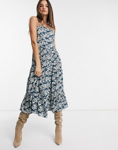 Платье миди с цветочным принтом Y.A.S-Мульти