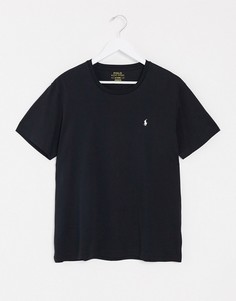 Черная футболка для дома с логотипом Polo Ralph Lauren-Черный цвет