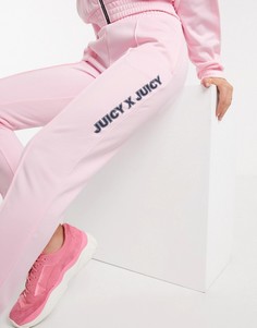 Светло-розовые трикотажные джоггеры от комплекта Juicy Couture-Розовый