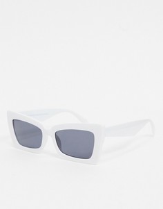 Белые солнцезащитные очки "кошачий глаз" SVNX-Белый