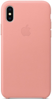 Чехол Apple Leather Case для iPhone X Soft Pink (MRGH2ZM/A)