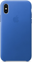 Чехол Apple Leather Case для iPhone X Electric Blue (MRGG2ZM/A)