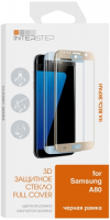 Защитное стекло 3D InterStep для Samsung Galaxy A80, черная рамка (IS-TG-SAMA803DB-000B202)