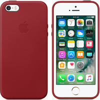 Чехол Apple для iPhone 5/5s/SE Leather Case Red(MR622ZM/A)
