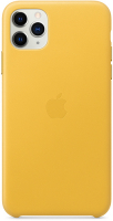 Чехол Apple Leather Case для iPhone 11 Pro Max Meyer Lemon (MX0A2ZM/A)