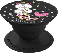 Кольцо-держатель Popsockets Unicorns I#m a Purrmaid Black (800164)