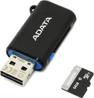 Карта памяти ADATA Premier microSDXC 64Gb UHS-I Class10 (AUSDX64GUICL10-ROTGMBK)