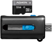 Карта памяти ADATA MicroSDHC 32Gb (AUSDH32GUICL10-ROTGMBK)