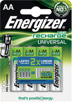 Аккумуляторы Energizer Universal NH15/AA, 4 шт (E300322100)