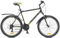 Велосипед Stels Navigator-610 V 26" V010 (2016), рама 21.5", черный/серый/салатовый (LU065948)