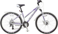 Велосипед Stels Miss-6700 MD 26" (2016), рама 15.5", белый/серый/фиолетовый (LU066699)