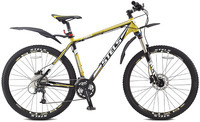 Велосипед Stels Navigator-790 D 27.5" (2014), рама 19", желтый/черный (LU0002275)