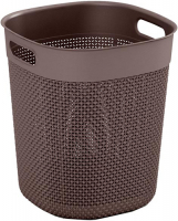 Корзина для белья KIS Filo Bucket 16 л Grey/Brown (67180000843)