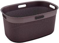 Корзина для белья KIS Filo Laundry Basket, 45 л Grey/Brown (67170000843)