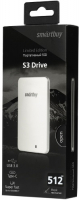 Твердотельный накопитель Smartbuy S3 Drive 512GB White (SB512GB-S3DW-18SU30)
