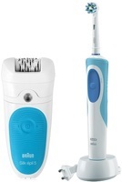 Эпилятор Braun 5-511 + Электрическая зубная щетка Oral-B Vitality D12.513 Cross Action