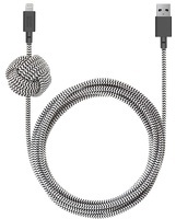 Кабель Native Union Night Cable, Lightning, 3 м, Zebra (NCABLE-KV-L-ZEB)