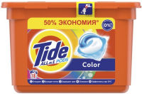 Капсулы для стирки TIDE All in 1 Pods Color, 18 капсул