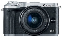 Цифровой фотоаппарат Canon EOS M6 Kit EF-M 15-45 IS STM Silver (1724C012AA)