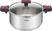 Кастрюля с крышкой Tefal Cook&Clip, 5 л (G7234674)