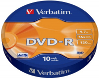 DVD-R диск Verbatim 16x 10 шт (43729)