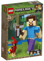 Конструктор Lego Minecraft: Большие фигурки. Стив с попугаем (21148)