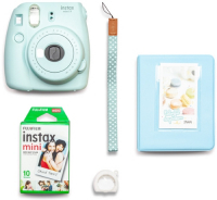 Фотоаппарат моментальной печати Fujifilm Instax Mini 9 Blue (Pink Smile Set)