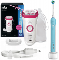 Эпилятор Braun Silk-epil 9 - 9521 Wet&Dry + Электрическая зубная щетка Oral-B 500/D.16.513.U