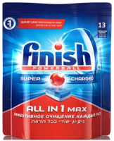 Таблетки для посудомоечной машины Finish All in 1 Max, 13 таблеток