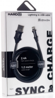 Кабель Hardiz Lightning - USB MFI 1.2м Black