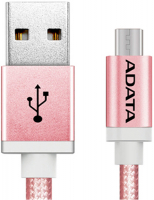 Кабель ADATA microUSB - USB, 1 м, Rose Gold (AMUCAL-100CMK-CRG)
