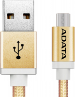 Кабель ADATA microUSB - USB, 1 м, Gold (AMUCAL-100CMK-CGD)