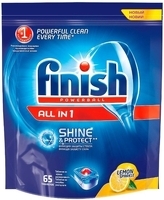 Таблетки для посудомоечной машины Finish All in 1 Лимон 65шт. (8169192)