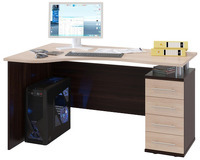 Компьютерный стол Сокол КСТ-104.1П Венге/Беленый дуб