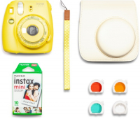 Фотоаппарат моментальной печати Fujifilm Instax Mini 9 Yellow (Purple Star Set)